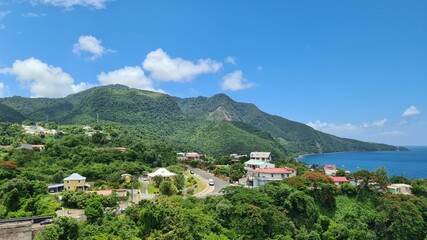 Fototapeta na wymiar Mont Caraïbes Guadeloupe