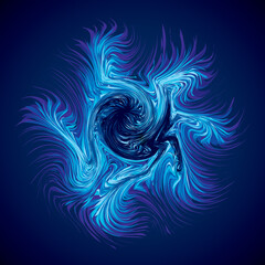 Abstract background. Explosion. Vector drawing