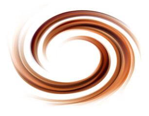 Vector background of swirling creamy chocolate texture