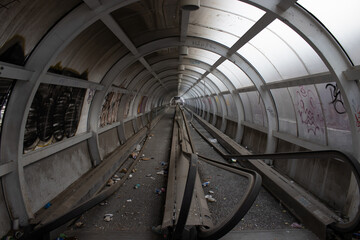 Abandoned subway entrance