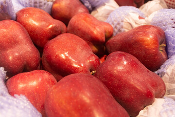 American Red delicious apple in supermarkets