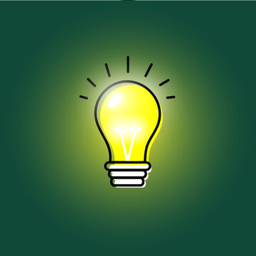 Making up an idea lightbulb icon