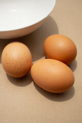 perfect egg Delicious ingredients for cooking.