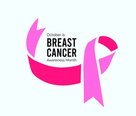 Breast Cancer Awareness Month. Vector illustration