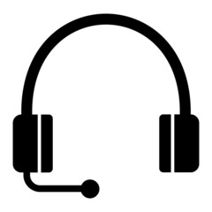  Vector Headphone Glyph Icon Design