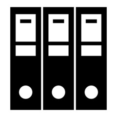 Vector Binder Glyph Icon Design