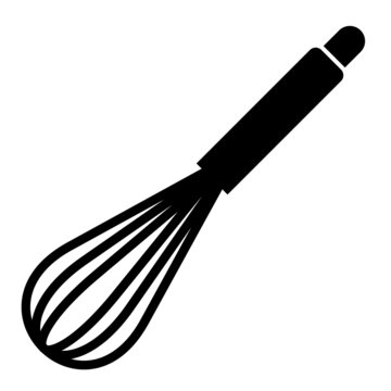 Vector Whisk Glyph Icon Design