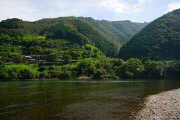 Shimanto River Valley in Kochi, Shikoku, Japan - 日本 四国 高知 四万十川	