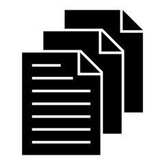 Vector Documents Glyph Icon Design