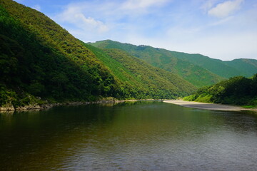 Shimanto River Valley in Kochi, Shikoku, Japan - 日本 四国 高知 四万十川	