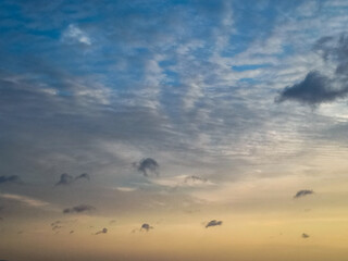Clouds over the sea