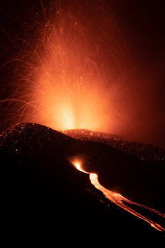 Cumbre Vieja volcanic eruption in La Palma Canary Islands 2021