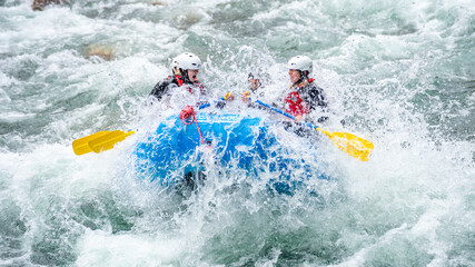 Whitewater adventure on a wild river in Norway