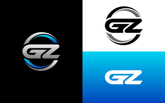 GZ Letter Initial Logo Design Template Vector Illustration