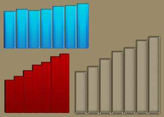 3 histograms showing lifting