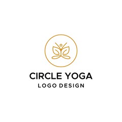 Clean and modern logo about human and yoga.
EPS 10, Vector.