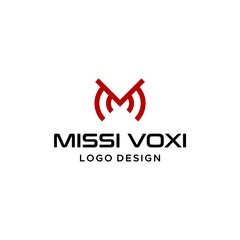 Bold and modern logo about MV lettering.
EPS 10, Vector.