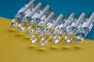 Glass medical ampoules for injection