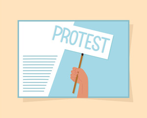 protest activity poster