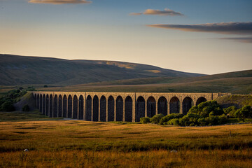 Viaduct At Sunset