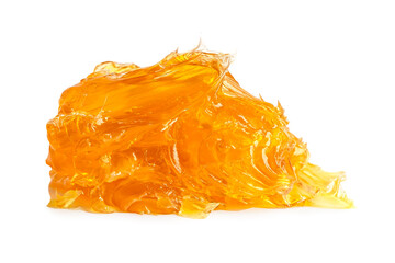 Grease yellow lithium machinery lubrication for automotive and industrial  isolated on white background with clipping path.