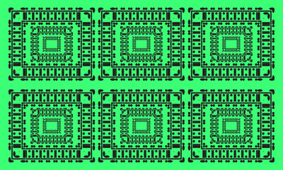 pattern,  industry, equipment, semiconductor, circuit pattern  vector design.