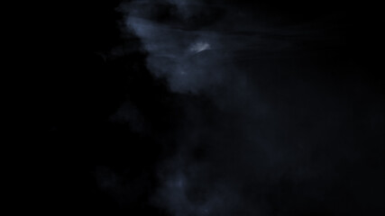 幻想的な暗闇と煙のイメージ　光とスモーク