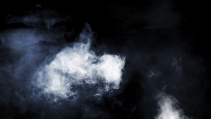 Obraz na płótnie Canvas 幻想的な暗闇と煙のイメージ　光とスモーク