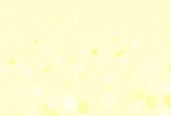 Light Green, Yellow vector background with spots.