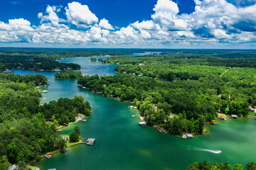 Aerial View of Lake Martin, Alabama 