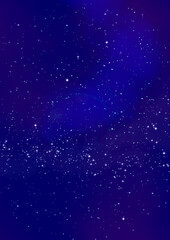 Star field in space and a nebulae