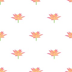 Fototapeta na wymiar Flower pattern seamless background texture repeat wallpaper geometric vector