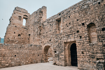 Castle of Loarre in Huesca, the courtyard