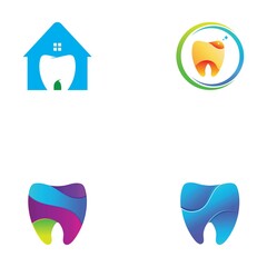 Dental logo Template vector illustration