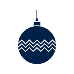 Obraz premium Ball decoration icon logo template isolated on white background.