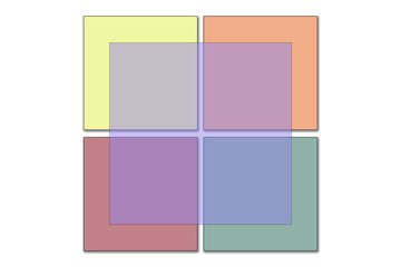 Pastel colored squares abstract logo background illustration