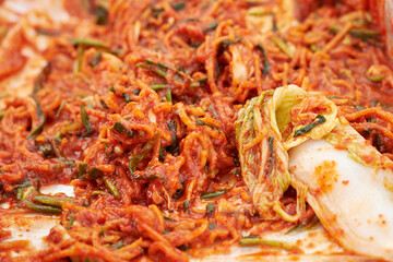 Making Korean Traditional Kimchi