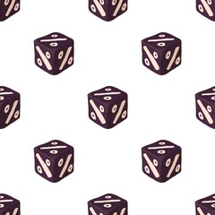 Cube with discounts pattern seamless background texture repeat wallpaper geometric vector