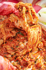 Making Korean Traditional Kimchi