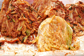 Making Korean Traditional Kimchi