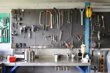 Garage workshop toolboard