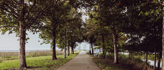 St. Cloud Lakefront Park Florida stock photo royalty free 
