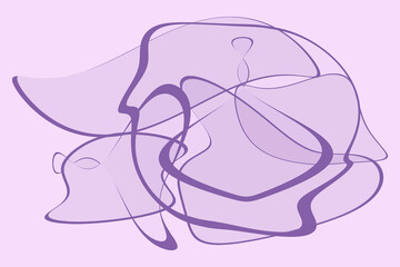 purple abstract lines on a purple backgroun