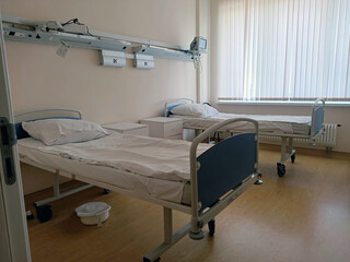 Hospital ward with equipment