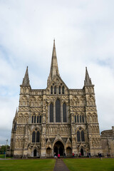 Fototapeta premium Salisbury Cathedral Wiltshire England on an Autumn day