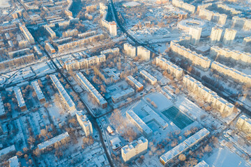 Russian city aerial