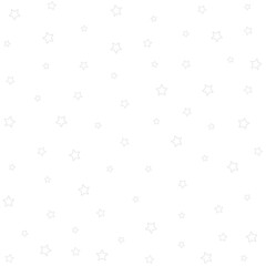 Gray colored seamless outlined stars on white background vector illustration