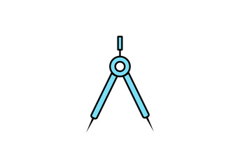 Line And Fill Geometry Compass Design In Vector