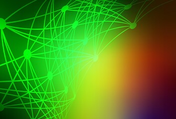 Light Green, Red vector texture with artificial intelligence concept.