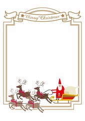 
フレームの素材。
クリスマスのフレームデザイン。
グリーティングカードのテンプレート。